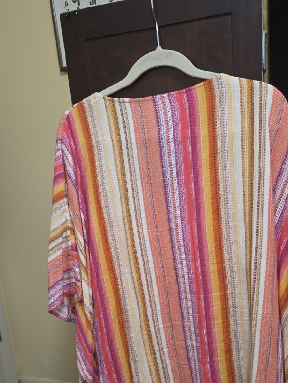 Savanna Jane Multicolor Embroidered V-Neck Striped Tunic - Picture 5 of 5